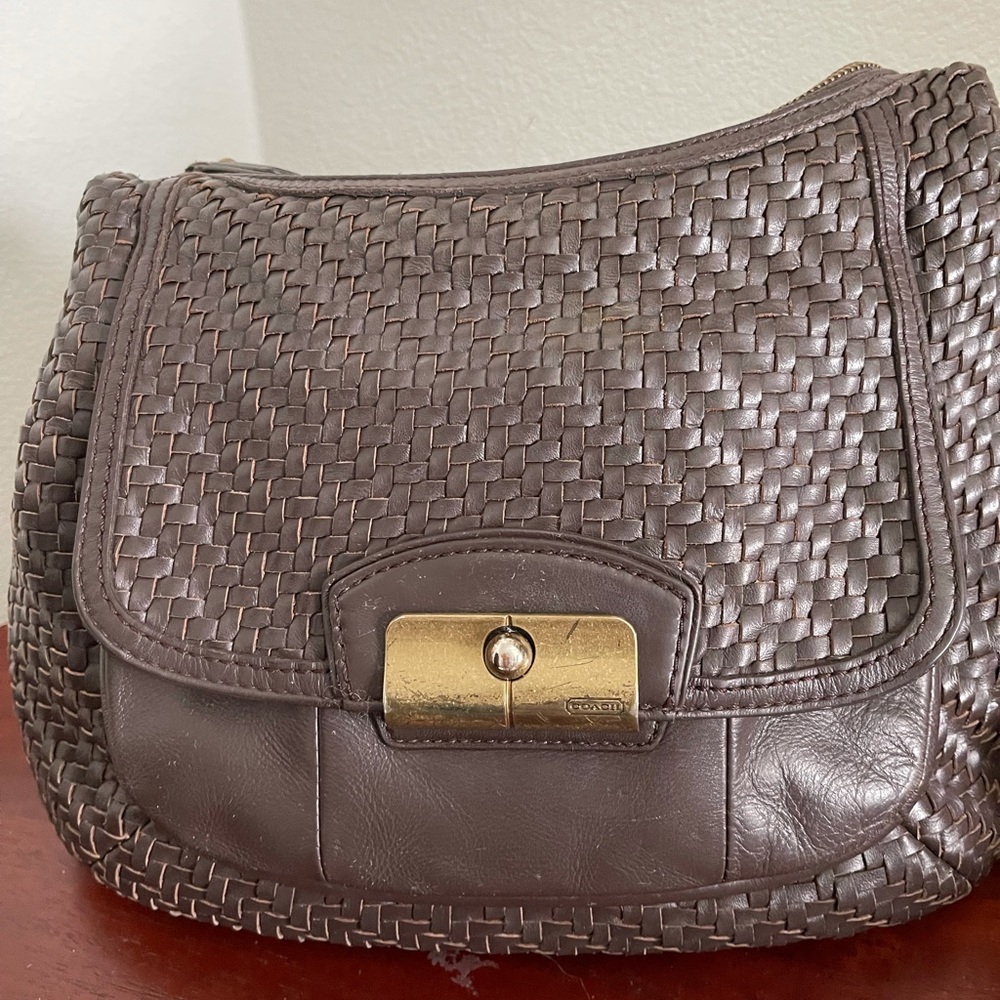Coach basketweave bag
